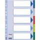 Separatoare index plastic 5 culori esselte