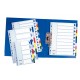 Separatoare index plastic 6 culori esselte