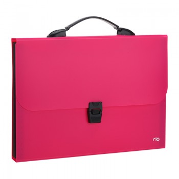 Servieta plastic cu maner 13 compart. div. cul. neon deli