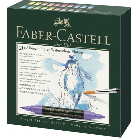 Set 20 markere solubile a.durer faber-castell