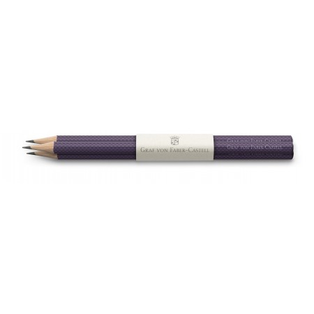 Set 3 buc creion grafit guilloche violet graf von faber-castell Set 3 buc creion grafit guilloche violet graf von faber-castell