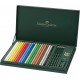 Set cadou 20 creioane colorate polychromos + 4 creioane grafit castell + accesorii faber-castell
