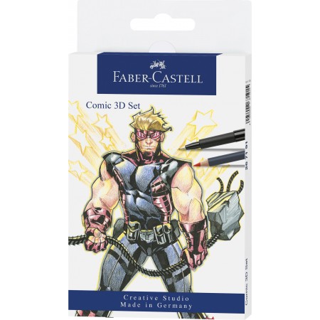 Set pitt artist pen comic 11 piese faber-castell