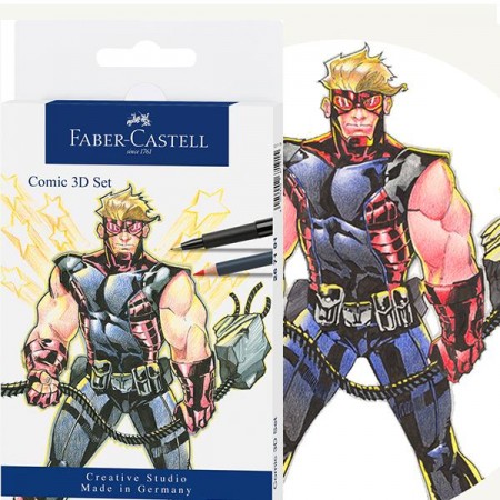 Set pitt artist pen comic 11 piese faber-castell