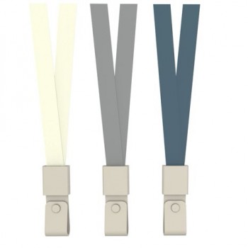 Snur textil pentru ecuson albastru capsa pvc 450*10mm 12 buc/set