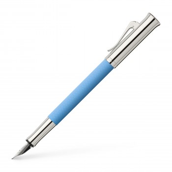 Stilou guilloche bleu gulf m graf von faber-castell