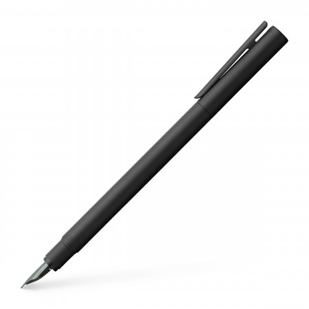 Stilou neo slim metal negru m faber-castell
