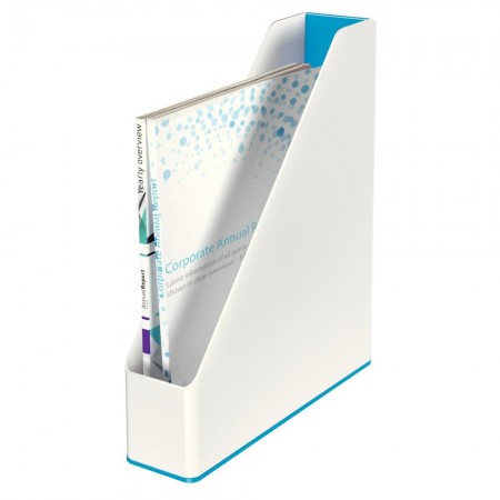 Suport documente plastic albastru metalizat/alb wow leitz Suport documente plastic albastru metalizat/alb wow leitz