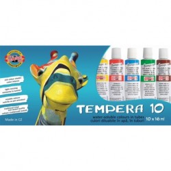 Tempera 10 culori 16ml koh-i-noor