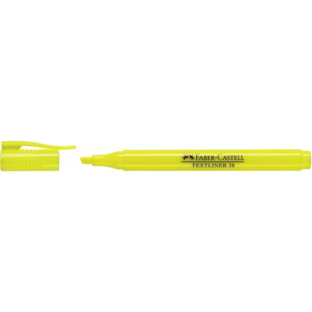 Textmarker galben 38 faber-castell