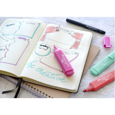Textmarker roz pastel 1546 faber-castell