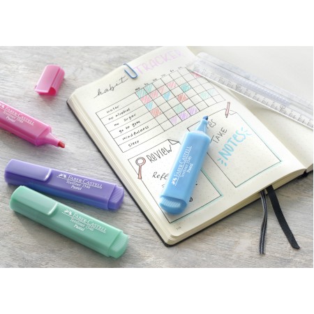 Textmarker turcoaz pastel 1546 faber-castell