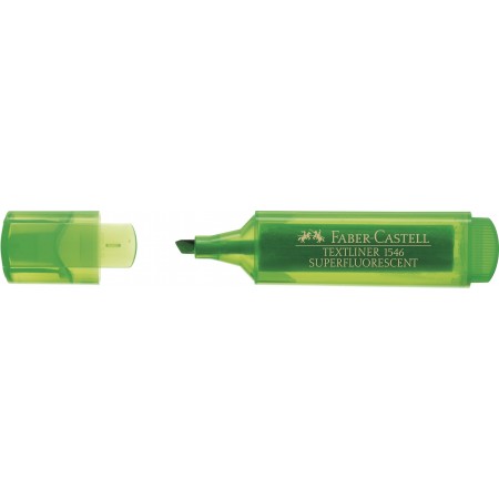 Textmarker verde superfluorescent 1546 faber-castell