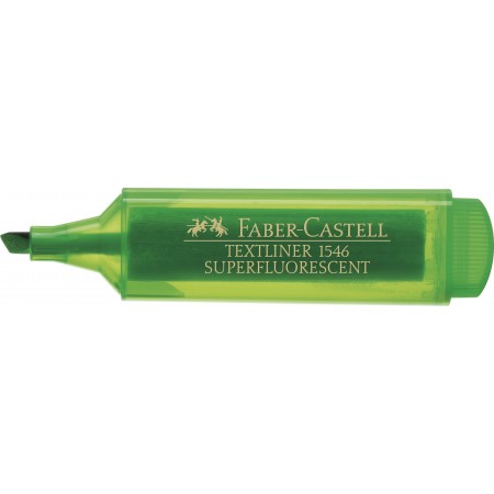 Textmarker verde superfluorescent 1546 faber-castell
