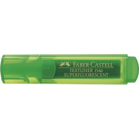 Textmarker verde superfluorescent 1546 faber-castell