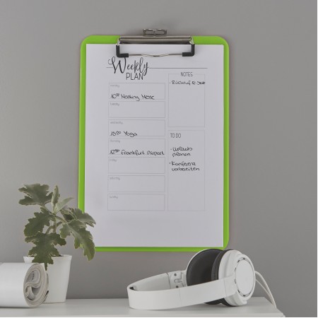 Clipboard simplu verde wow leitz