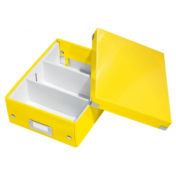 Cutie organizer mica galben click&store leitz Cutie organizer mica galben click&store leitz