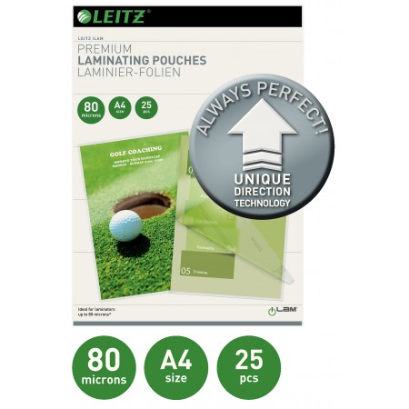 Folie a4 80 microni 25/top udt leitz