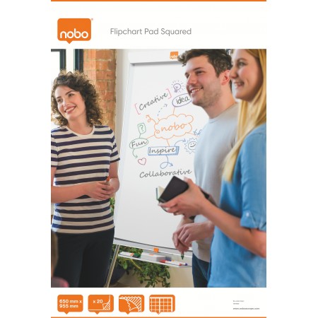 Hartie flipchart matem. 65*95.5 cm 60g 20 file nobo Hartie flipchart matem. 65*95.5 cm 60g 20 file nobo