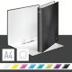 Caiet mecanic a4 2 inele 25mm/40mm negru wow leitz