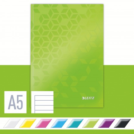 Caiet birou a5 dictando verde coperta carton wow leitz Caiet birou a5 dictando verde coperta carton wow leitz