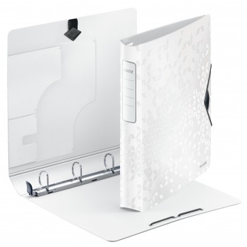 Caiet mecanic a4 4 inele 30mm/52mm alb softclick leitz