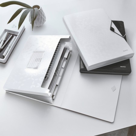Mapa plastic 6 compartimente alb tip proiect wow leitz Mapa plastic 6 compartimente alb tip proiect wow leitz