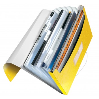 Mapa plastic 6 compartimente galben tip proiect wow leitz Mapa plastic 6 compartimente galben tip proiect wow leitz