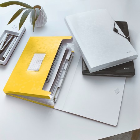 Mapa plastic 6 compartimente galben tip proiect wow leitz Mapa plastic 6 compartimente galben tip proiect wow leitz