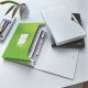 Mapa plastic 6 compartimente verde tip proiect wow leitz