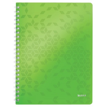Caiet birou spira a4 dictando verde coperta pp wow leitz