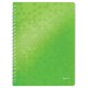 Caiet birou spira a4 dictando verde coperta pp wow leitz