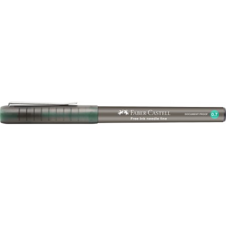 Roller free ink needle 0.7mm verde faber-castell
