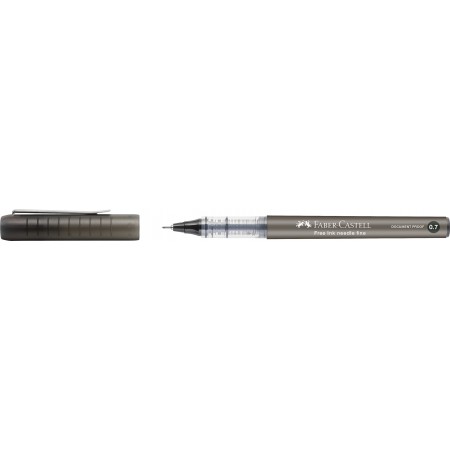 Roller free ink needle 0.7mm negru faber-castell