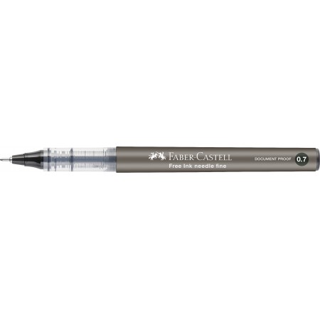Roller free ink needle 0.7mm negru faber-castell
