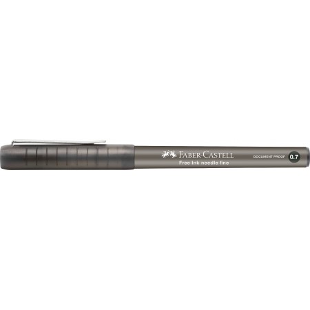 Roller free ink needle 0.7mm negru faber-castell