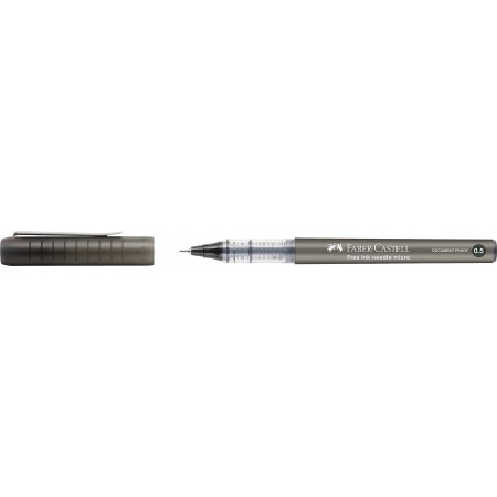 Roller free ink needle 0.5mm negru faber-castell