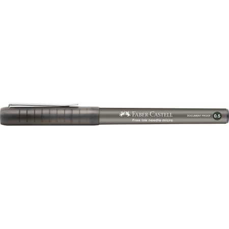 Roller free ink needle 0.5mm negru faber-castell