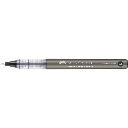 Roller free ink needle 0.5mm negru faber-castell
