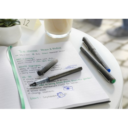 Roller free ink needle 0.5mm negru faber-castell