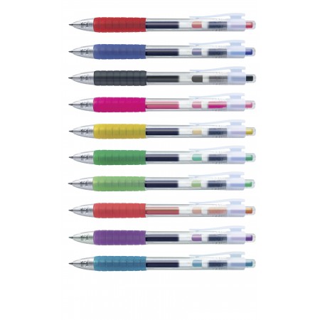 Pix cu gel 0.7mm fast gel roz faber-castell