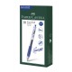 Pix cu gel 0.7mm fast gel albastru faber-castell