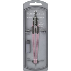 Compas quick-set grip rose faber-castell