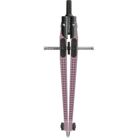 Compas quick-set grip rose faber-castell