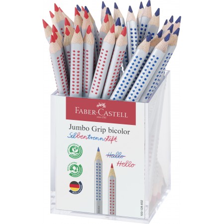 Creion colorat bicolor rosu/albastru cutie plastic 36 buc faber Creion colorat bicolor rosu/albastru cutie plastic 36 buc faber