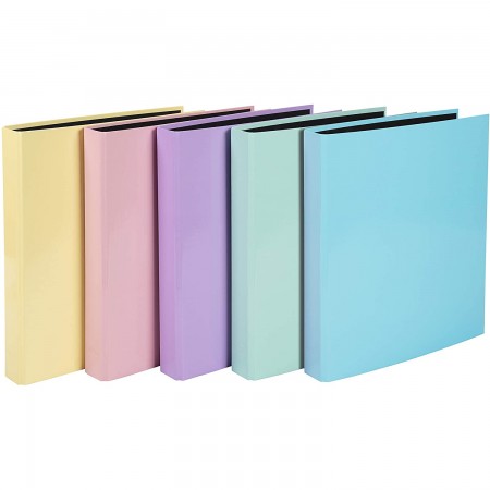 Caiet mecanic a4 2 inele 25mm pp aquarel coral exacompta