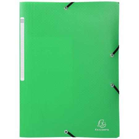 Mapa plastic cu elastic si etich cotor a4 verde exacompta Mapa plastic cu elastic si etich cotor a4 verde exacompta