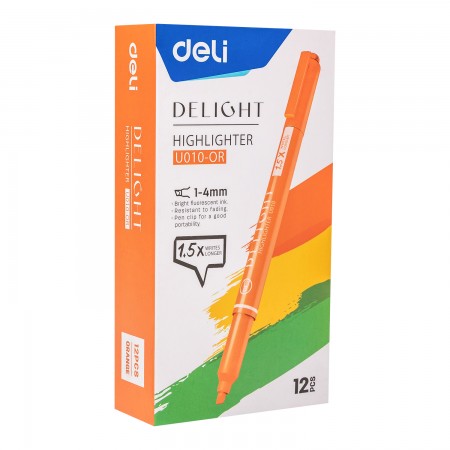 Textmarker slim portocaliu deli