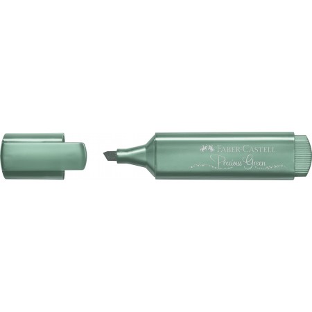 Textmarker verde metalizat 1546 faber-castell