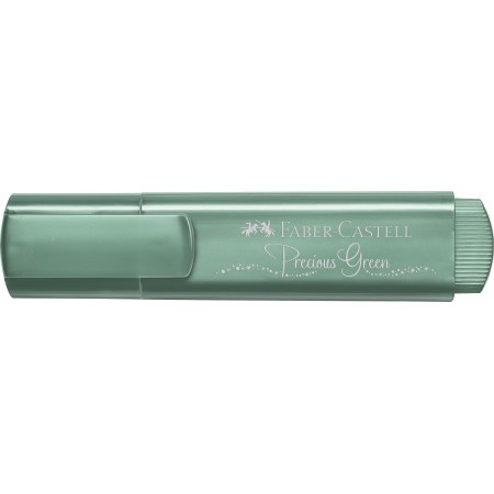 Textmarker verde metalizat 1546 faber-castell